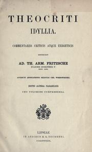 Cover of Idyllia by Theocritus