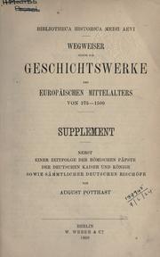 Front cover of Bibliotheca historica medii aevi by August Potthast