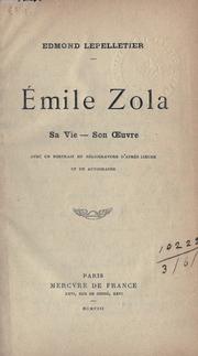 Cover of Émile Zola by Edmond Lepelletier