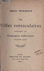 Front cover of Les villes tentaculaires by Emile Verhaeren