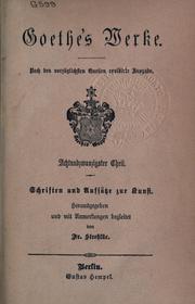 Cover of Goethe's Werke by Johann Wolfgang von Goethe