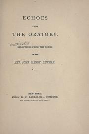 Cover of Poetry by John Henry Newman