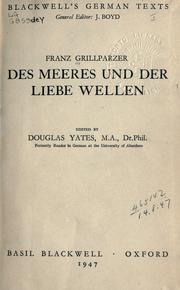 Cover of Des Meeres und der Liebe Wellen by Franz Grillparzer