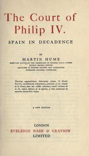 Front cover of The court of Philip 4 by Martin Andrew Sharp Hume