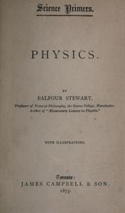 Cover of Physics by Balfour Stewart