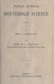 Front cover of Public school household science by Adelaide Hoodless