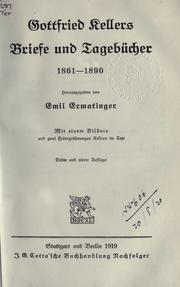 Cover of Gottfried Kellers Leben by Emil Ermatinger