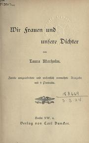 Front cover of Wir Frauen und unsere Dichter by Marholm, Laura pseud.