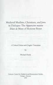Front cover of Medieval Muslims, Christians, and Jews in dialogue by Honore Bonet