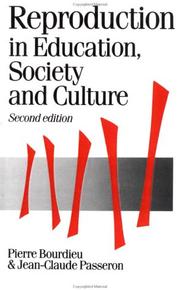 Cover of Reproduction by Pierre Bourdieu