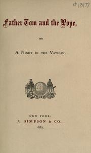 Front cover of Father Tom and the Pope by Samuel Ferguson