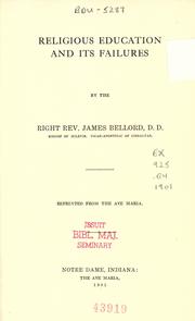 Front cover of Religious education and its failures by James Bellord