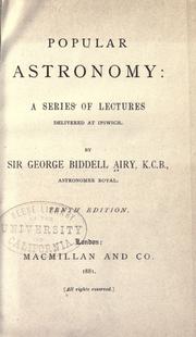 Cover of Popular astronomy by George Biddell Airy