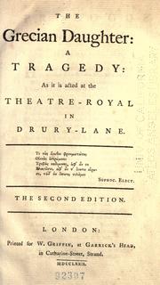 Front cover of The Grecian daughter by Arthur Murphy