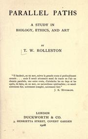 Cover of Parallel paths by Thomas William Hazen Rolleston
