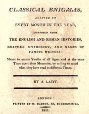 Cover of Classical enigmas by Ritson Mrs.
