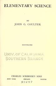 Front cover of Elementary science by Coulter, John Gaylord.