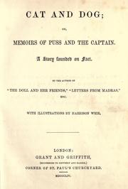 Cover of Cat and dog; or, Memoirs of Puss and the captain by Julia Charlotte Maitland