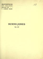Cover of Burne-Jones by A. L. (Alfred Lys) Baldry