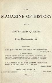 Front cover of The siege of Penobscot by the rebels by John Calef