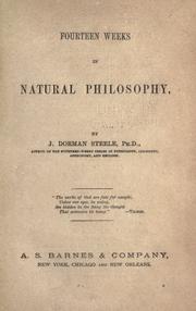 Front cover of Fourteen weeks in natural philosophy by Joel Dorman Steele
