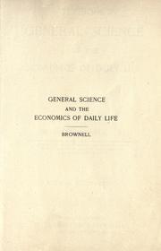 Front cover of A textbook in general science and the economics of daily life by Brownell, Herbert.