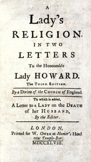 Front cover of A lady's religion by Divine of the Church of England