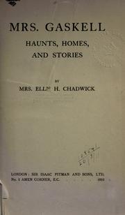 Cover of Mrs. Gaskell by Esther Alice Chadwick