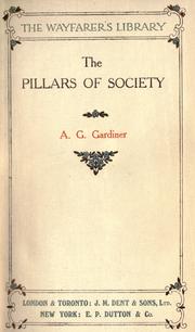 Cover of Pillars of society by Alfred George Gardiner