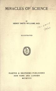 Cover of Miracles of science by Henry Smith Williams M.D. LL.D.