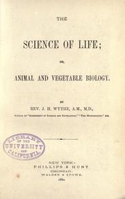 Front cover of The science of life by J. H. Wythe