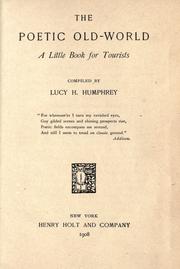 Front cover of The poetic old-world by Lucy (Humphrey) Smith