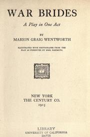 Cover of War brides by Marion Craig Wentworth