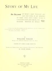 Front cover of Story of my life by Taylor, William