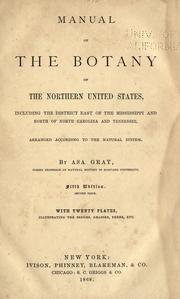 Front cover of Manual of the botany of the northern United States by Asa Gray