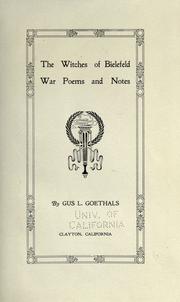 Front cover of The witches of Bielefeld by Gus L. Goethals