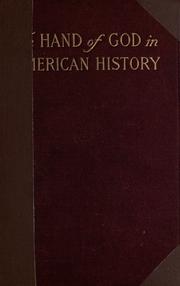 Cover of The hand of God in American history by Robert Ellis Thompson