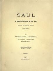 Cover of Saul by Russell Thorndike