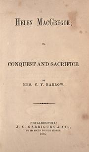 Cover of Helen MacGregor by Barlow, C. Y. Mrs.