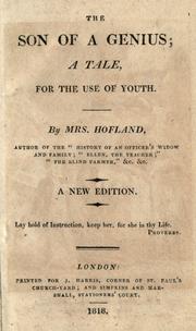 Cover of The son of a genius by Barbara Wreaks Hoole Hofland