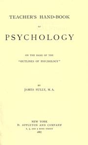 Cover of The teacher's handbook of psychology by Sully, James