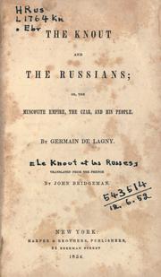 Front cover of The knout and the Russians by Germain de Lagny