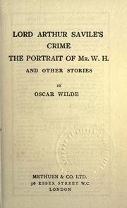 Front cover of Lord Arthur Savile's crime by Oscar Wilde