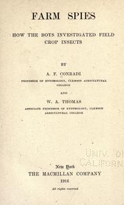 Cover of Farm spies by Albert F. Conradi