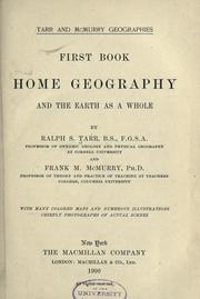 Front cover of Home geography, and the earth as a whole by Ralph S. Tarr