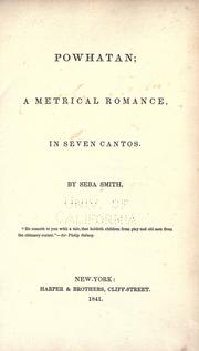 Cover of Powhatan by Seba Smith