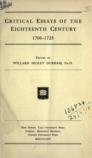 Cover of 1725 by W. H. Durham