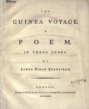 Front cover of The Guinea voyage by James Field Stanfield