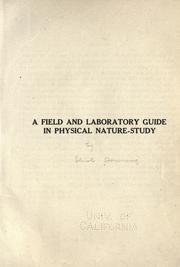 Front cover of A field and laboratory guide in physical nature-study by Downing, Elliot Rowland