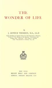 Front cover of The wonder of life by Unknown